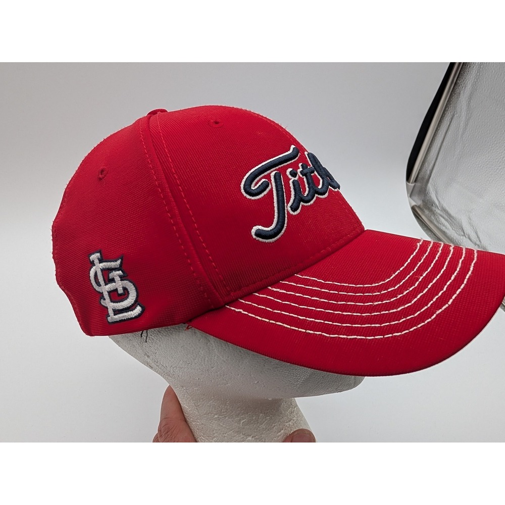 Titleist St Louis Cardinals Golf Hat Red Stretch Fit Cap M-L TH5FMLB-STLOU